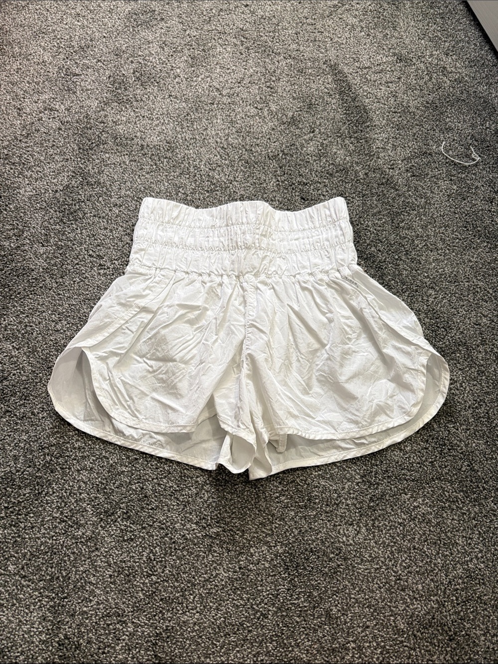 Fp Movement White Smocked Waist Women’s Shorts